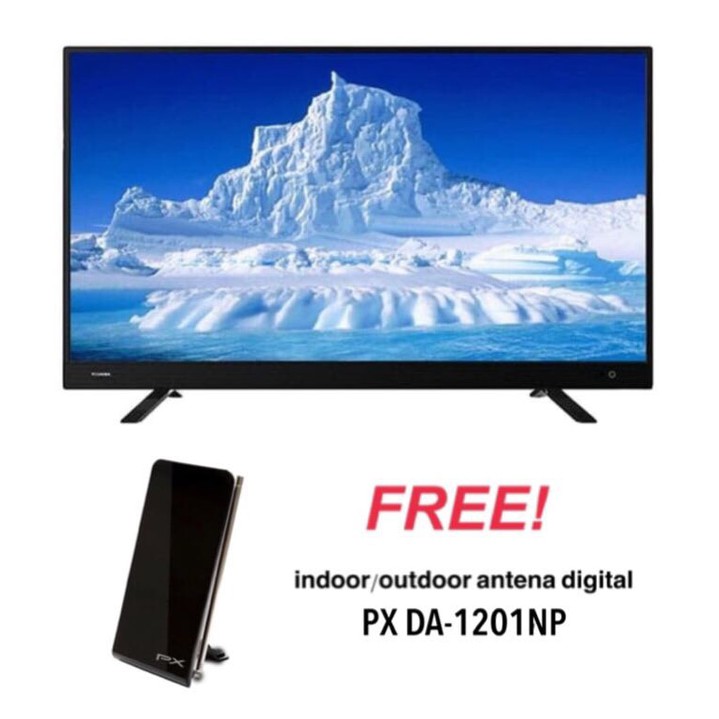 TOSHIBA 32L3750 DVB-T2 Digital TV [32 Inch]+Antena PX-DA1201NP