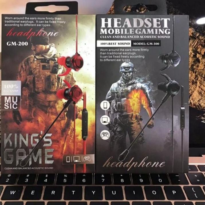 HF HEADSET GAMING PUBG MOBILE LEGEND GM-200 & GM-300 WITH MIC