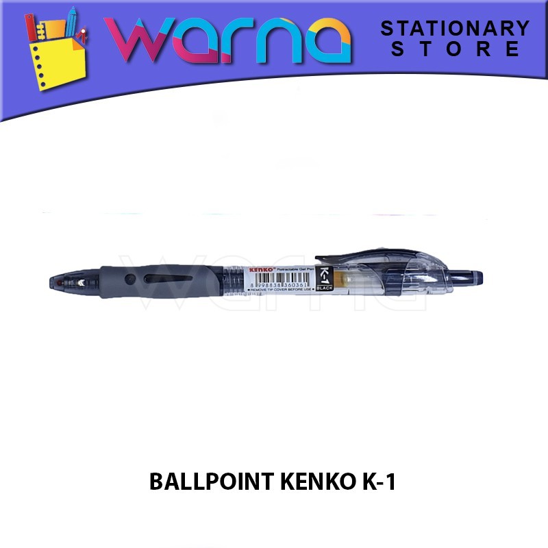 

PEN PULPEN BOLPEN BALLPOINT KENKO hitam K-1 0.5 mm