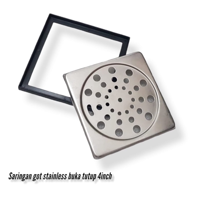 Floor drain saringan got plat stainless 4inch