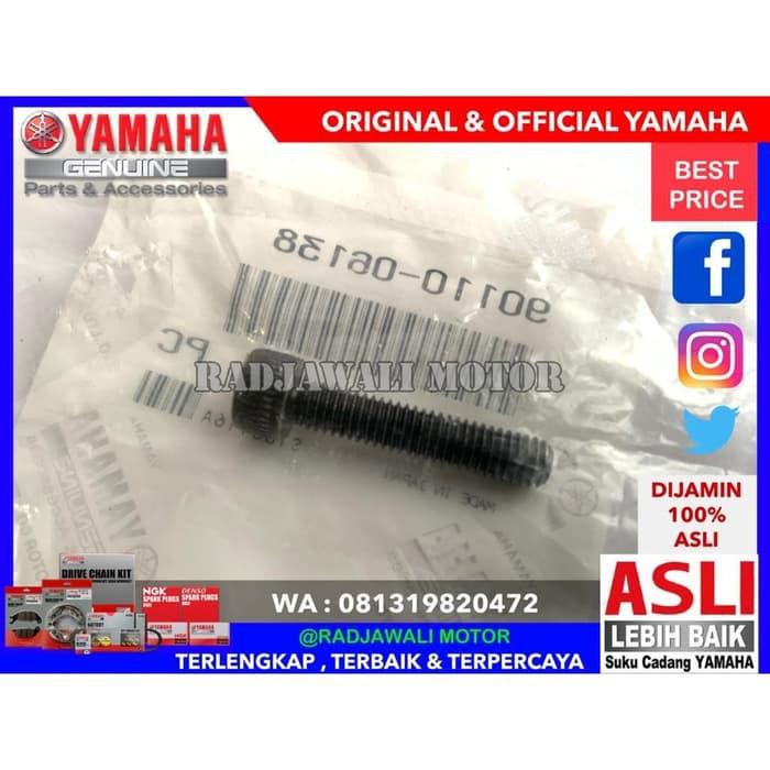 Unik BAUT JALU STANG END GRIP XMAX , NEW VIXION HITAM ASLI ORIGINAL YAMA Limited