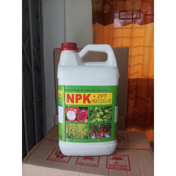 Pupuk Nutrisi Pembesar Buah NPK Grower Cair 5 Liter