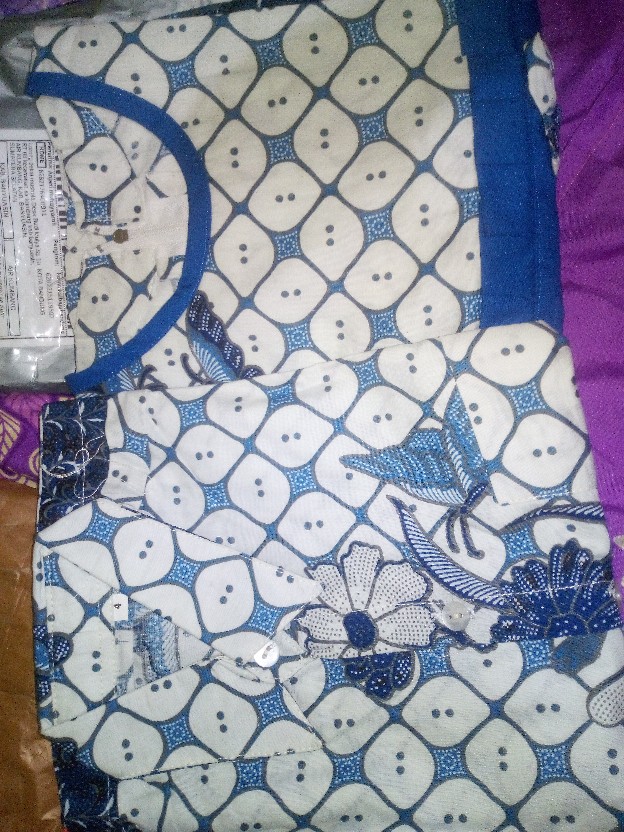 Sarimbit Batik Selena Kawung Putih Seragam Batik Family Dress Batik Kantor Seragam Batik Anak