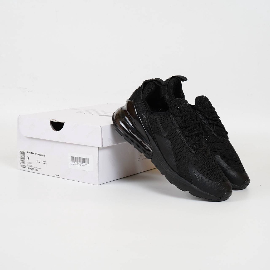 Sepatu Sneakers Nike Air Max 270 Full Black Original PRemium Import BNIB