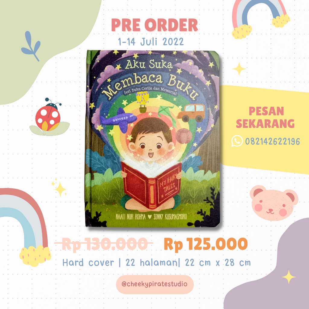 Aku Suka Membaca Buku | Seri Buku Cerita dan Mewarnai | Coloring Book | Buku Mewarnai | Buku Anak | 