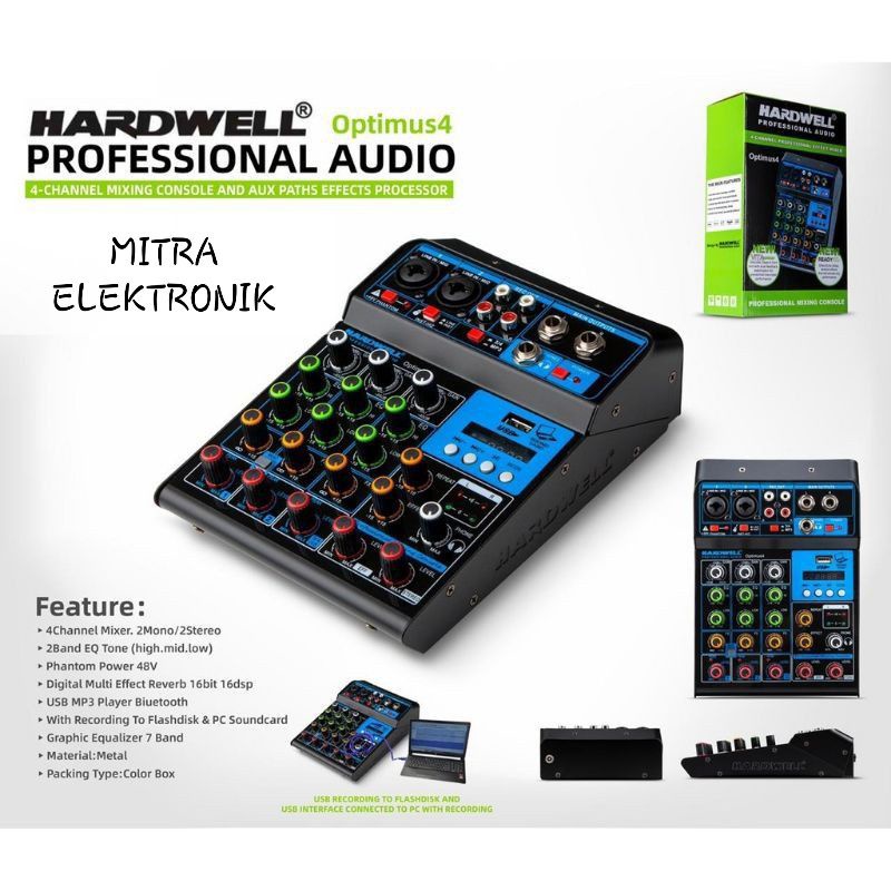 Mixer Hardwell Optimus 4 channel Mixer Hardwell 4 channel