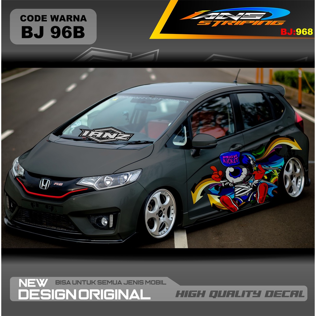 STICKER DECAL MOBIL JAZZ / STIKER MOBIL BRIO / DECAL STIKER MOBIL SWIFT / STIKER MOBIL TOYOTA  / STIKER YARIS AYLA