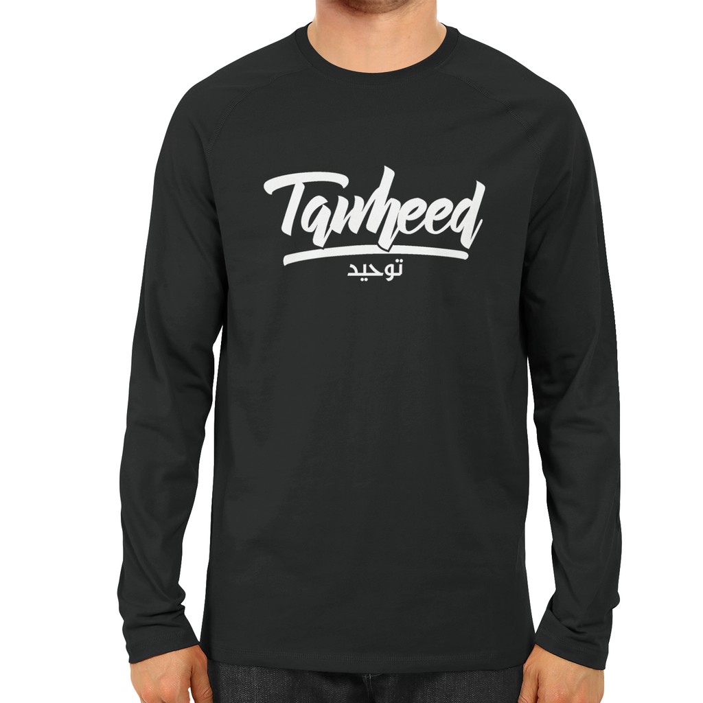 PROSHARIA Kaos Dakwah Pria Islami Tauhid Lengan Panjang-1