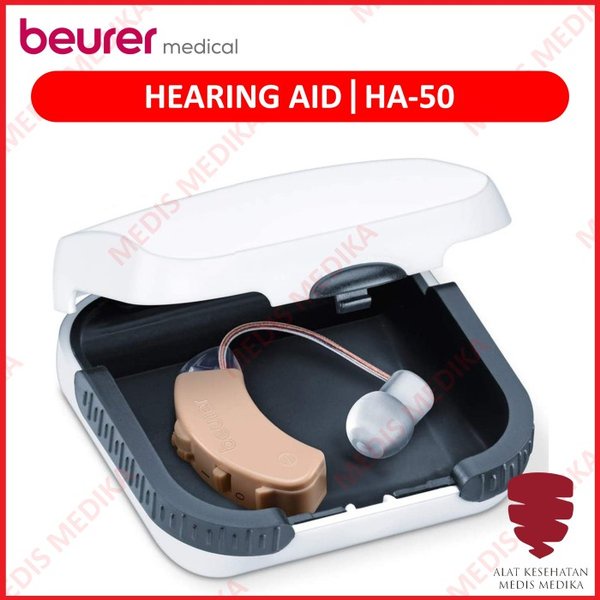 Hearing Aid HA 50 Beurer Alat Bantu Dengar Pendengaran Lansia Manula Anak Centel Cantol Mini Kecil H