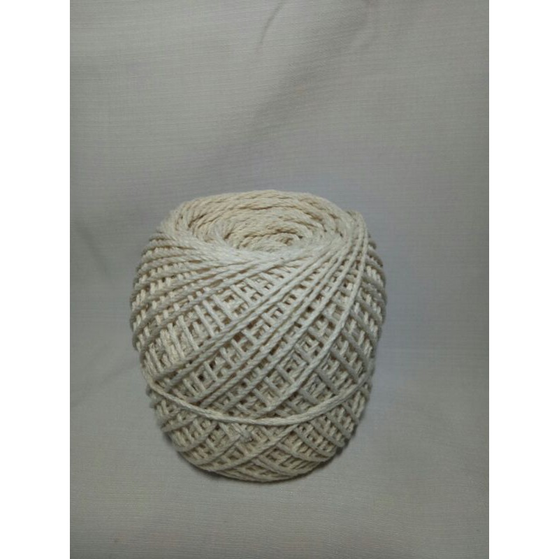 benang serbaguna/benang rajut cream/sumbu lilin/tali daging/tali sosis