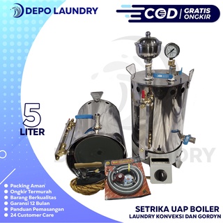 FREE ONGKIR JAWA-BALI Setrika uap Gas Boiler Laundry Lengkap