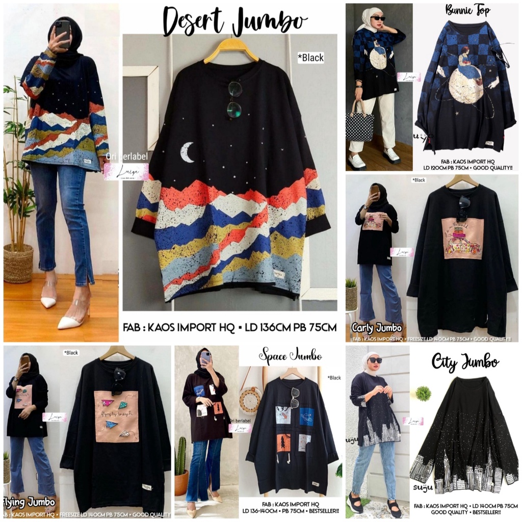 KAOS MAMBA • Kaos Hitam • Kaos Black • Kaos Panjang • Tunik Kaos • Kaos Printing • Tunik Printing • 