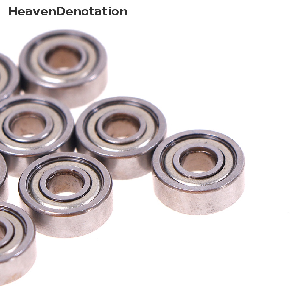 (Heavendenotation) 10pcs Bola Bearing Deep Groove Bahan Carbon Steel Ukuran 5x14 X 5mm 605zz