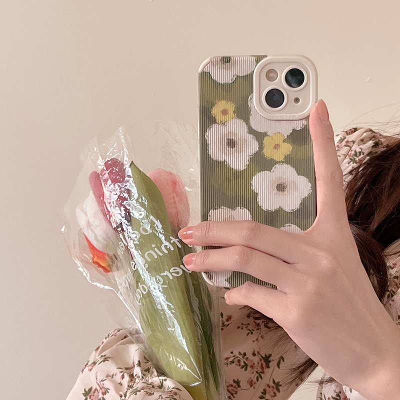 oil painting green flowers soft case oppo k5 k3 realme xt x f9 pro a31 2020 f11 a83 a91 reno 3 a95 c