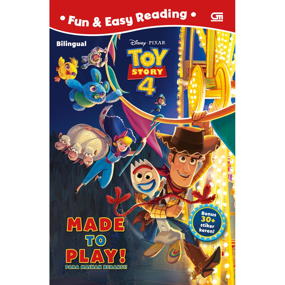 Jual BUKU ORIGINAL TOY STORY 4: PARA MAINAN BERAKSI (TOY STORY 4: MADE ...