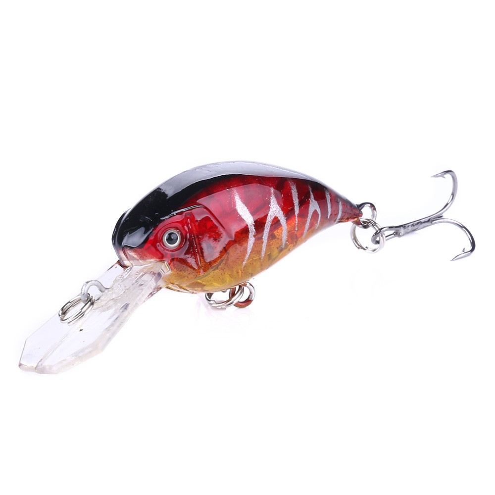 HENGJIA 4pcs 5.5cm/4.6g Umpan Crankbait Minnow Pancing Lifelike Ikan Fishing Lure Topwater Bass Bait