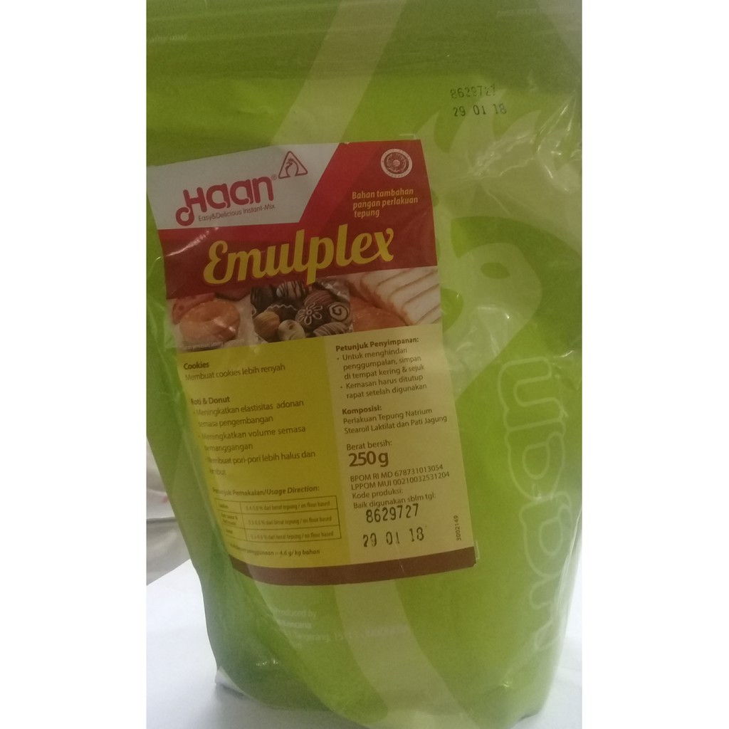 

HAAN Emulplex / Empleks / Emplex 250 gram ( Perenyah Kue )