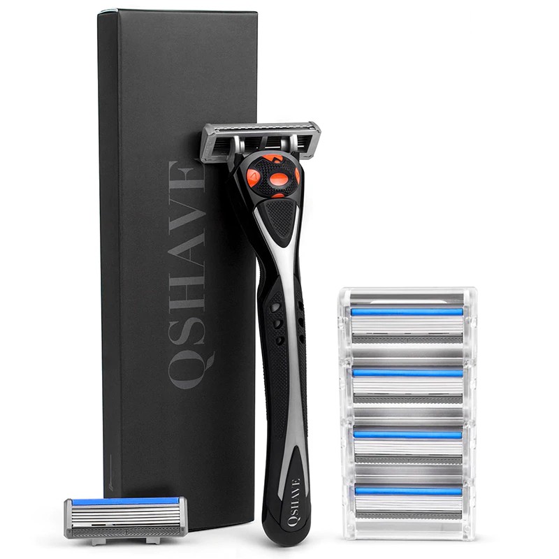 

BEBAS ONGKIR Qshave Black Spider Man Manual Wet Shaving Razor Can choose Gift Box Can Design Your