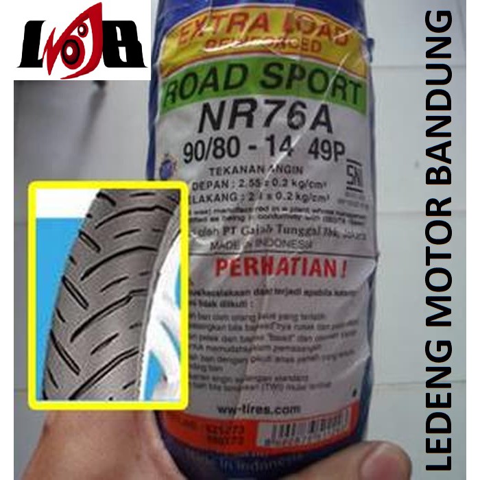 IRC 90/80-14 NR-76A Ban Motor Matic Honda Yamaha Tubetype