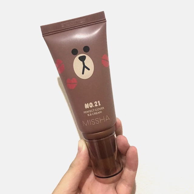 Missha Perfect Cover BB Cream SPF 42 PA+++(50ml) (LINE FRIENDS Edition) Shades: no. 21 Light Beige