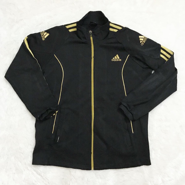 TRACKTOP ADIDAS CLIMALITE BLACK-GOLD ORIGINAL