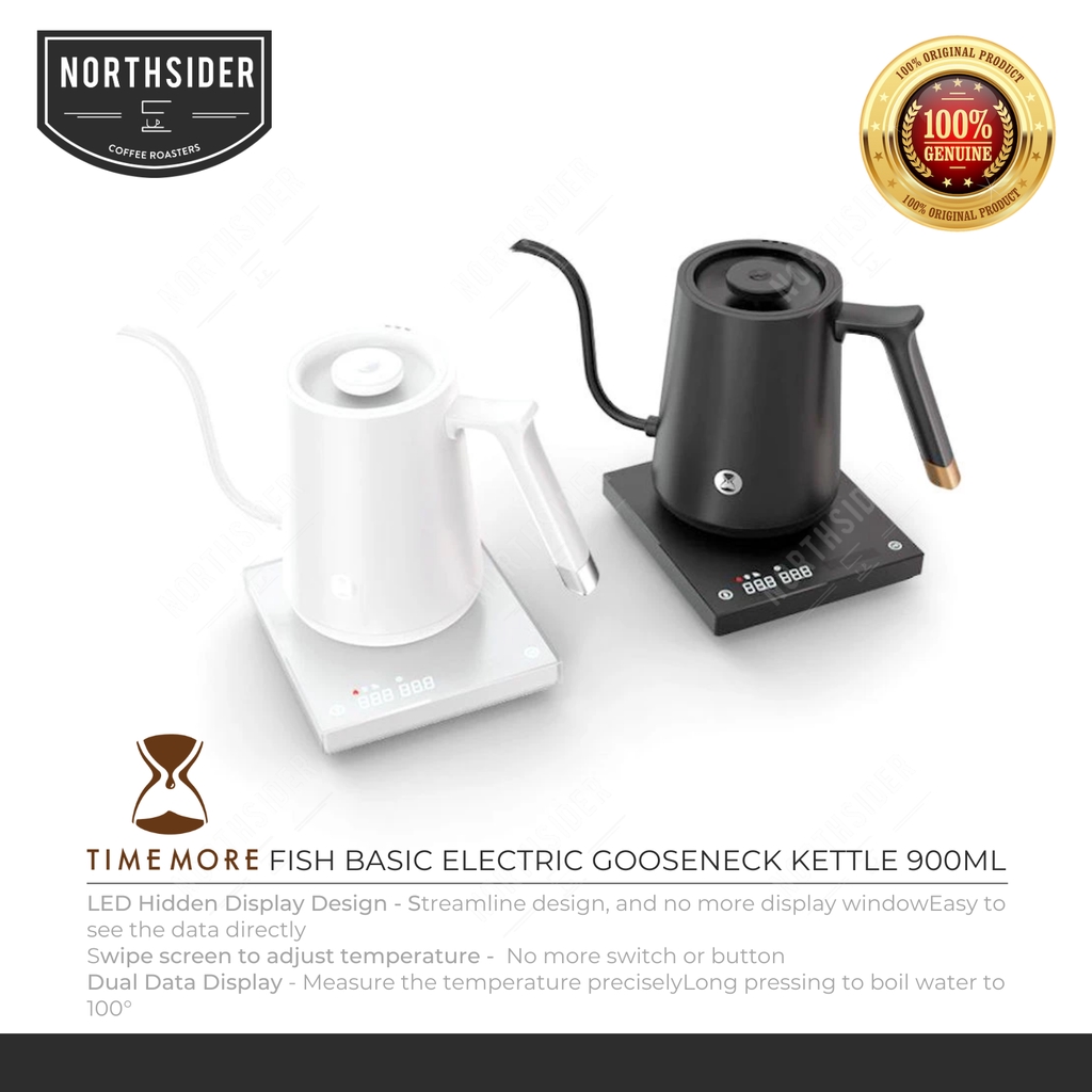 TIMEMORE FISH BASIC ELECTRIC GOOSENECK KETTLE 900ML | TEKO KOPI