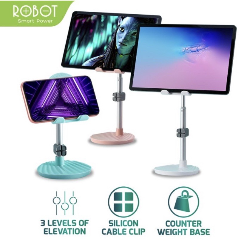 ROBOT RT-US08 Phone Tablet Holder Three-Section Universal Phone Stand