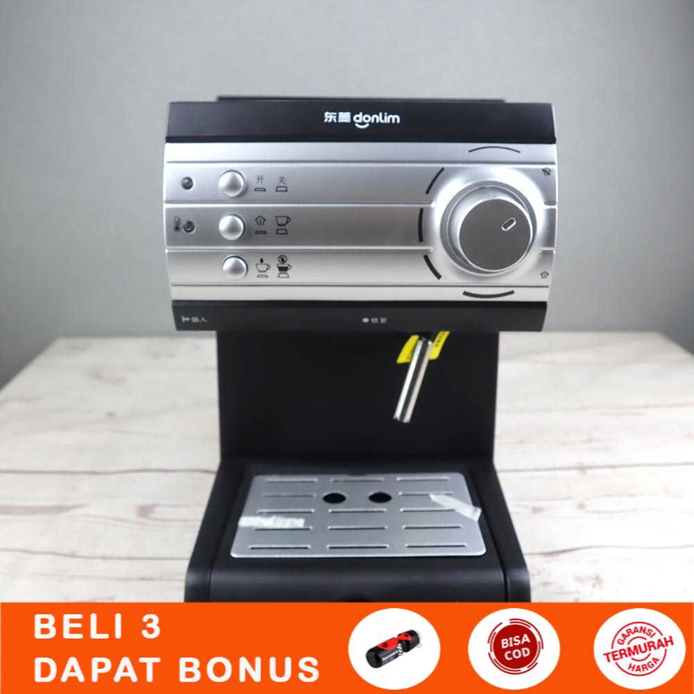 Donlim Mesin Kopi Semi Automatic Espresso Coffe 20 Bar DL-KF6001 - mesin kopi espresso - mesin kopi 