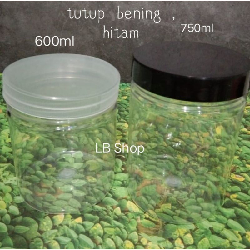 (MINIM ORDER 3PCS) TOPLES TABUNG SILINDER 600ml/750ml TUTUP hitam/bening TOPLES KUE PERMEN COKLAT