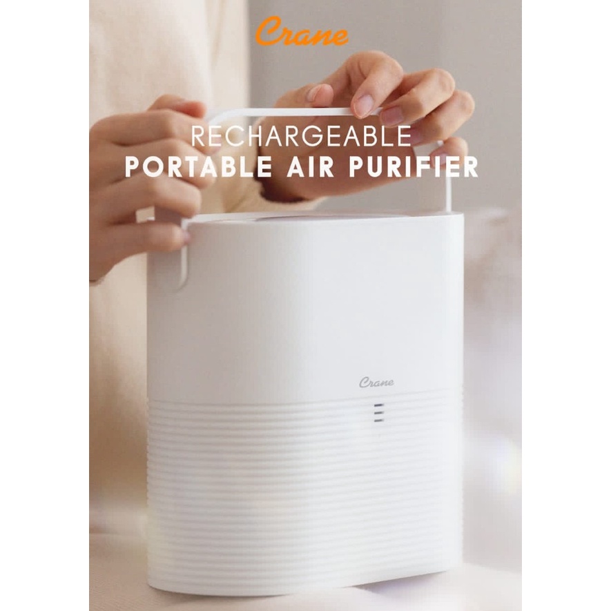 Crane Rechargeable Portable Air Purifier with Strap