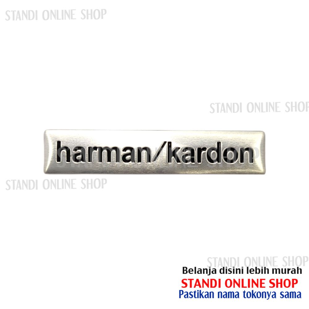 Emblem Aluminium Sticker Decals 3D Logo Harman Kardon Audio Speaker