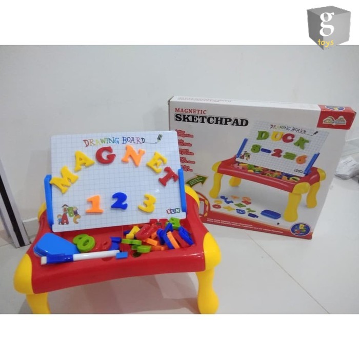

Mainan Anak Papan Tulis Magnet Magnetic Sketchpad Board 2 in 1 Edukasi