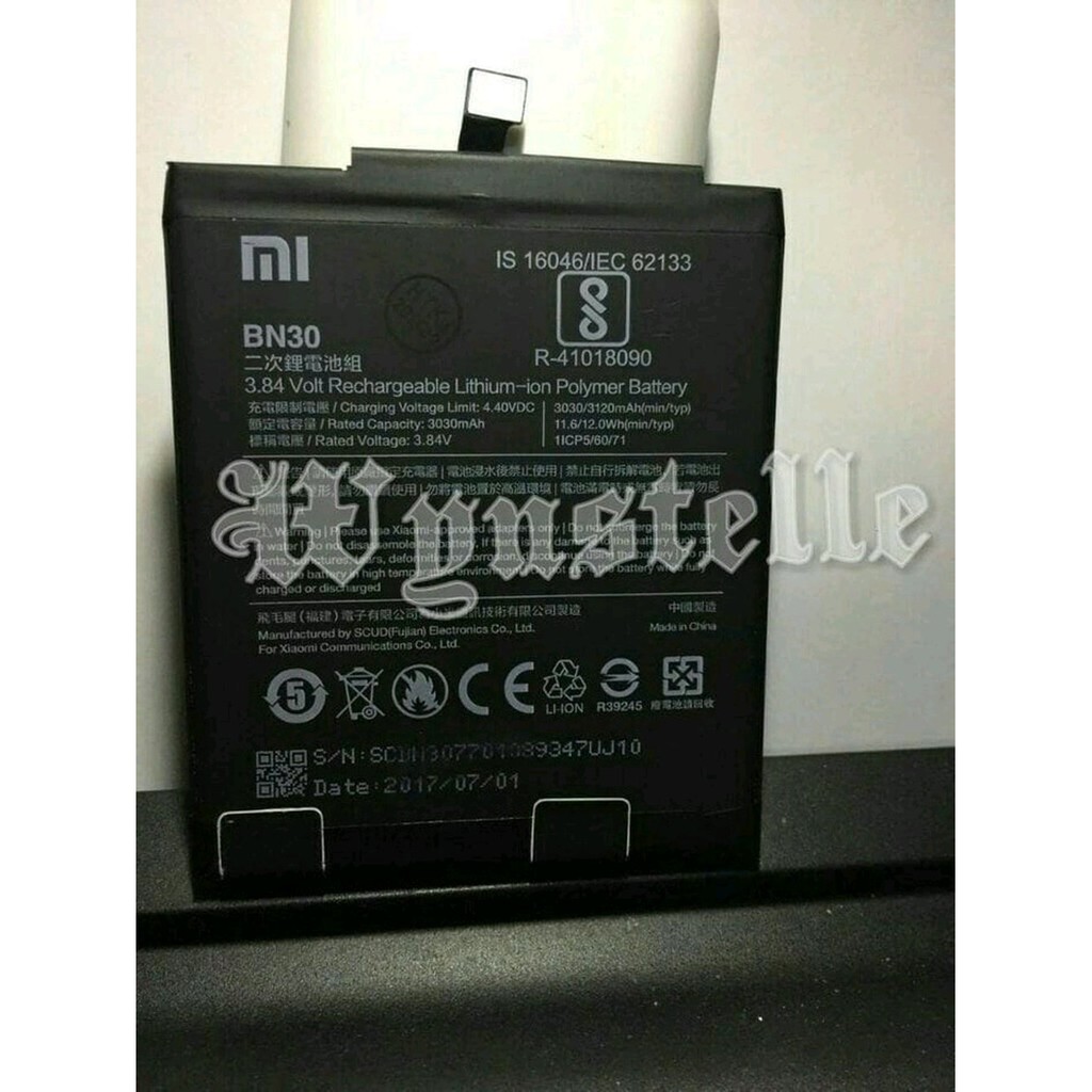 Battery Baterai Batre Batrei XIAOMI REDMI 4A REDMI4A BN30 BN 30 ORIGINAL