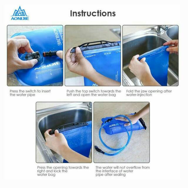 Water bladder Aonijie SD16 2L waterbladder Hydration bag kantong kantung air outdoor