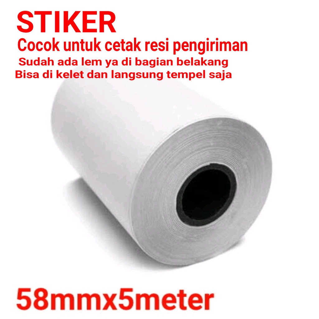 KERTAS THERMAL STIKER 58MM X 5 METER