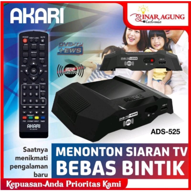 STB (Set Top Box) DIGITAL AKARI DVB T2 ADS 525 ORI