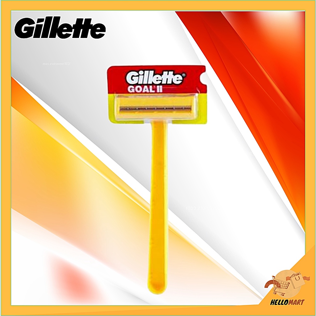 ORIGINAL Gillette Goal II Kuning / Gillete Alat Cukur / Cukuran Jenggot / HELLOMARTID