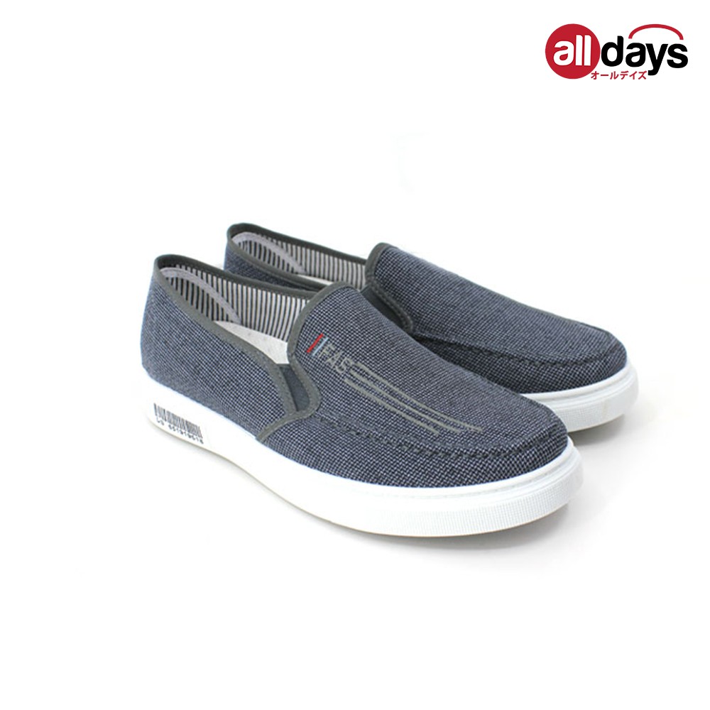 Faster Sepatu Sneakers Slip On Kanvas Import  Pria 1036 Size 39-43