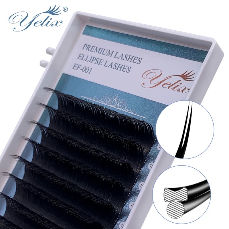 Yelix Premium Ellips Flat Lashes LEMBUT For Eyelash Extansion