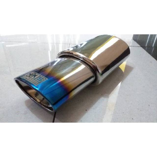 KNALPOT MOBIL HKS OVAL UJUNG BIRU KNALPOT RACING