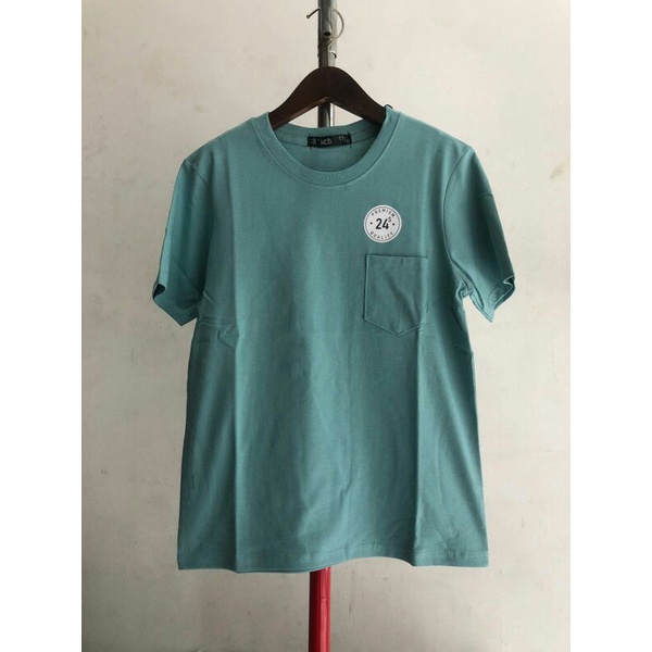 Kaos Tshirt Baju Polos Poket Anak Tanggung Distro Premium Dj Kids