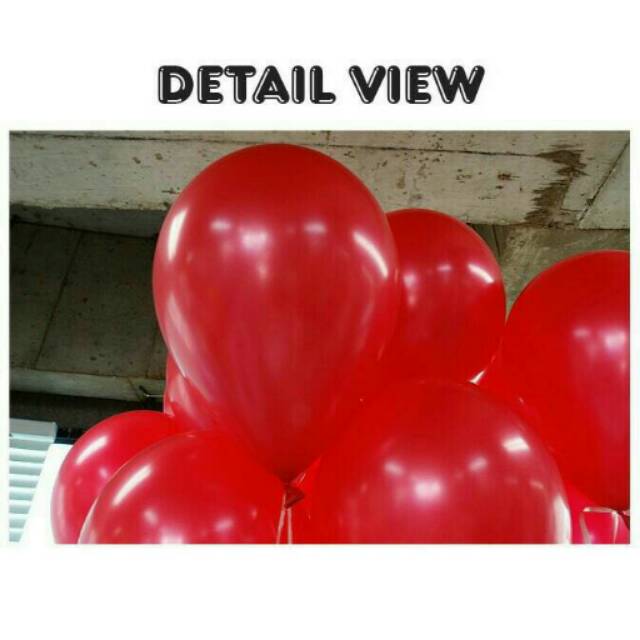 Balon Metalik Merah