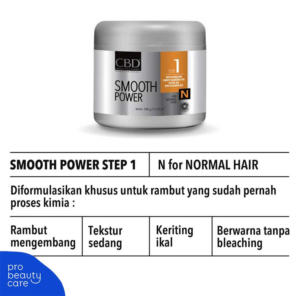 CBD Professional -  Smooth Power Step 1 Normal, Resistant &amp; Damage Hair (500ml)