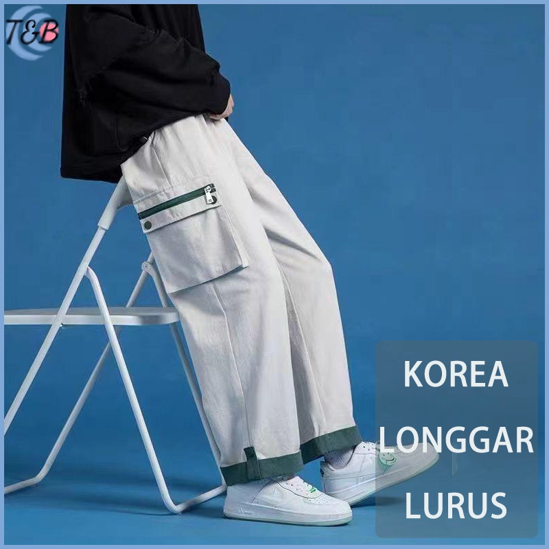 fashion baggy cargo celana pria korean style celana kargo pria panjang jumbo celana cargo premium pria wanta unisex saku pants kargo kulot