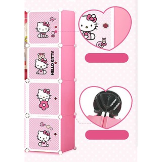 PROMO LEMARI  PLASTIK  KARAKTER DORAEMON  DLL 4 SUSUN 