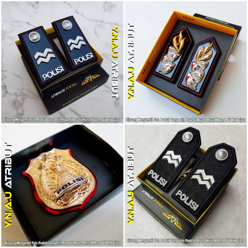 ATRIBUT POLISI PAKET PANGKAT AIPTU POLRI / PANGKAT AIPTU POLRI + PANGKAT PDU AIPTU POLRI + MONOGRAM 