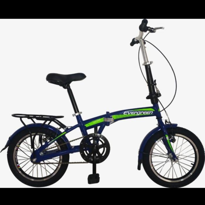 Sepeda Sepeda Lipat 16 Inch Evergreen Terbaru 1Speed