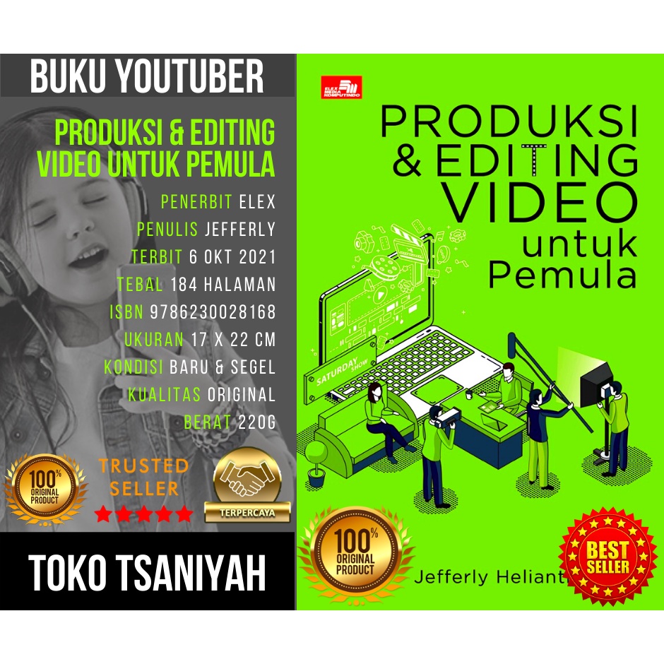 Jual Buku Youtuber Produksi Dan Editing Video Untuk Pemula Jefferly ...