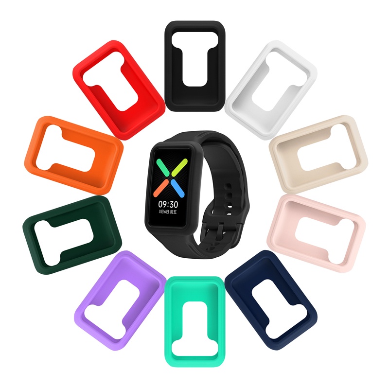 Casing Pelindung Bumper Bahan Silikon Untuk OPPO Watch Free Smart Watch