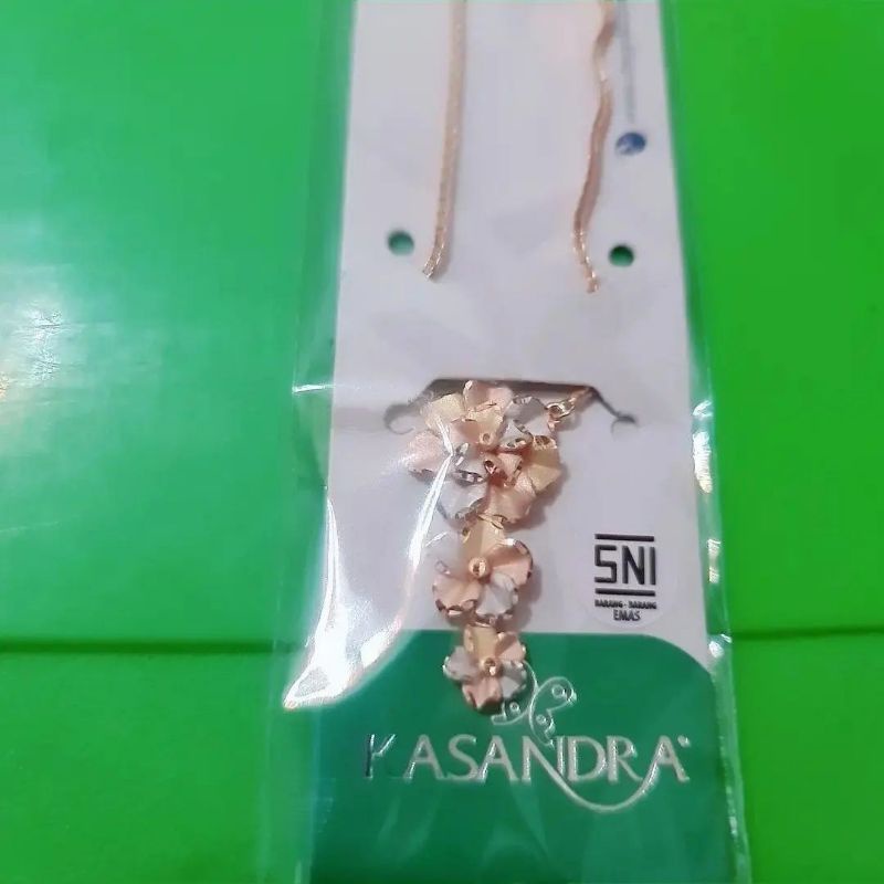 Kalung 3 bunga 3 warna UBS kadar 9K 420